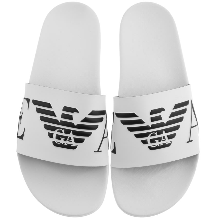 Alternative Image for ProductEmporio Armani Logo Sliders White1